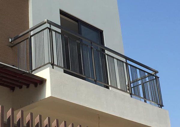 Artistic wrought iron staircase