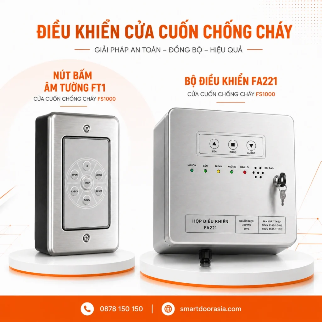 Bộ điều khiển cửa cuốn chống cháy FS1000