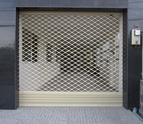 Stainless steel automatic rolling door