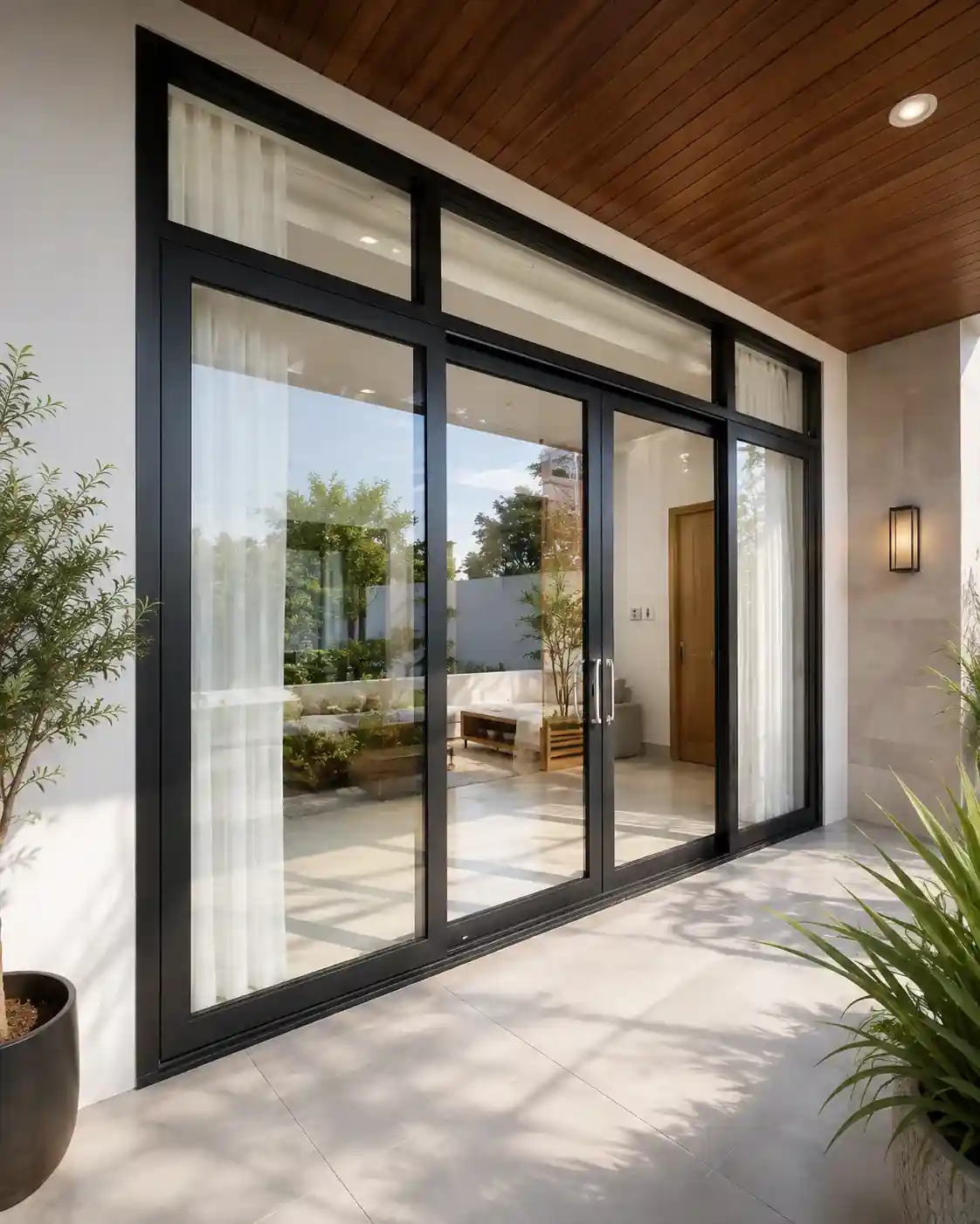 Aluminum doors